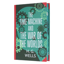 Load image into Gallery viewer, The Time Machine &amp; The War of The Worlds by H. G. Wells (Deluxe Edition) - Sprayed Edge Hardback