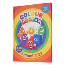 Load image into Gallery viewer, Colourblocks Annual 2027: Packed with Puzzles, Colouring and Stories! - Ages 3-5 - Hardback