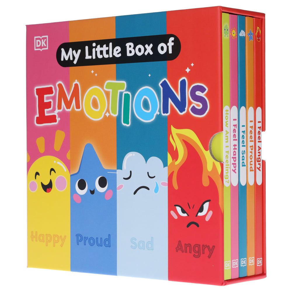 First Emotions: My Little Box of Emotions (Happy, Sad, Angry & Proud) 5 Books Collection Box Set - Ages 0-5 - Board Book - Bangzo Books Wholesale