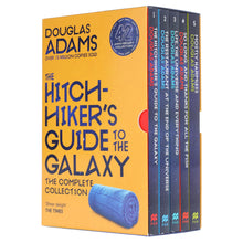 Load image into Gallery viewer, The Hitchhiker's Guide to the Galaxy by Douglas Adams: Complete Books 1-5 Box Set - Fiction - Paperback - Bangzo Books Wholesale