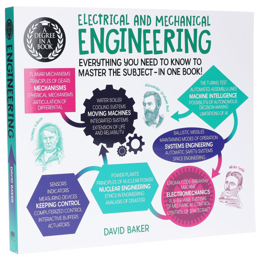 A Degree in a Book: Electrical And Mechanical Engineering By Dr David Baker - Non Fiction - Paperback - Bangzo Books Wholesale