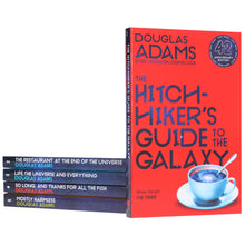 Load image into Gallery viewer, The Hitchhiker's Guide to the Galaxy by Douglas Adams: Complete Books 1-5 Box Set - Fiction - Paperback - Bangzo Books Wholesale