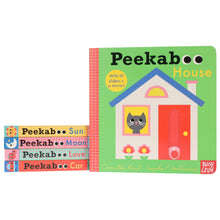 Load image into Gallery viewer, Peekaboo: House, Sun, Moon, Love &amp; Car by Camilla Reid Illustrated 5 Books Collection Set - Ages 0-5 - Board Book
