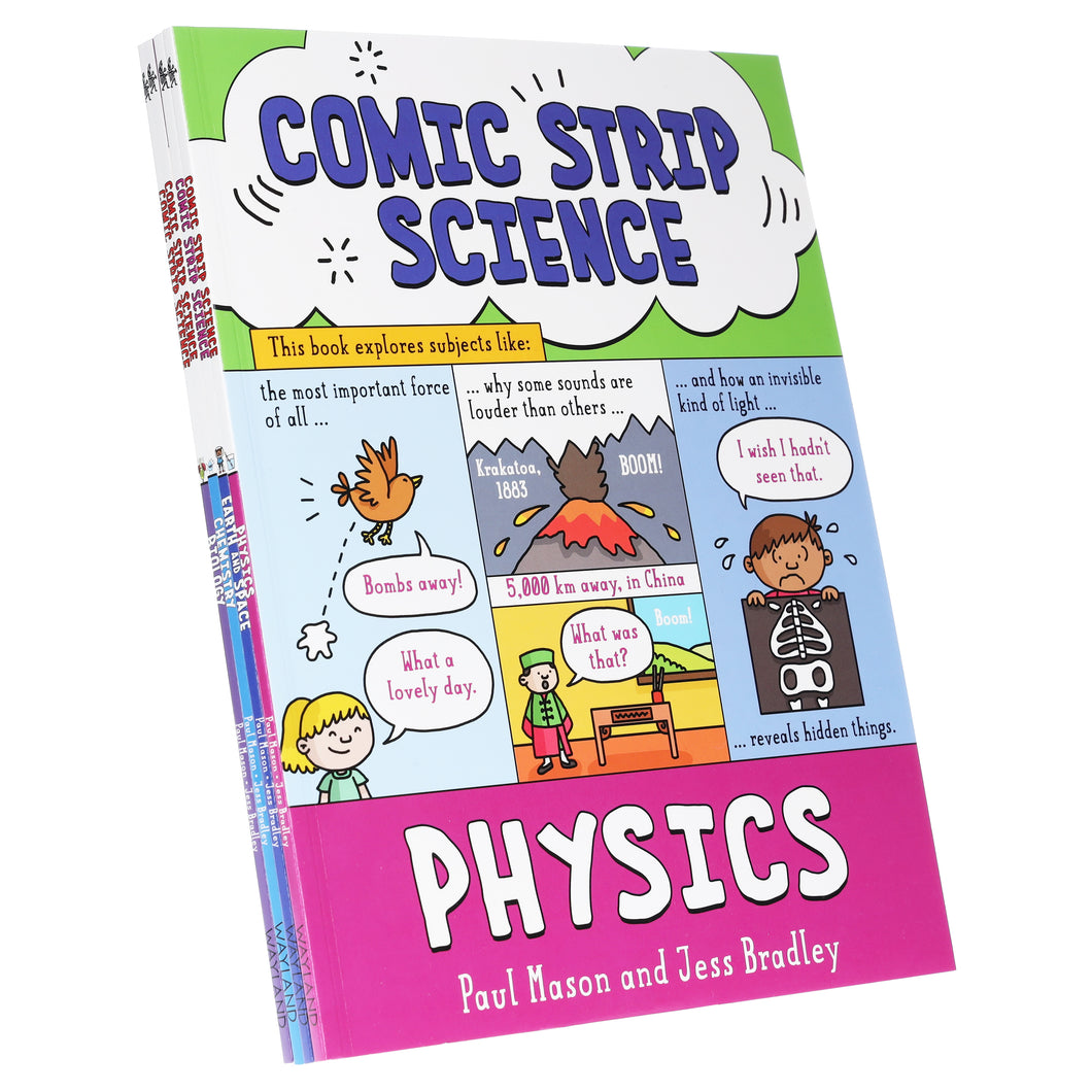 Comic Strip Science Series By Paul Mason: 4 Picture Books Collection Set - Ages 8+ - Paperback