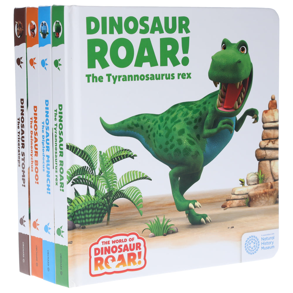 The World of Dinosaur Roar! Series (Set 1) By Peter Curtis & Jeanne Willis 4 Books Collection Set - Ages 3+ - Board Book - Bangzo Books Wholesale