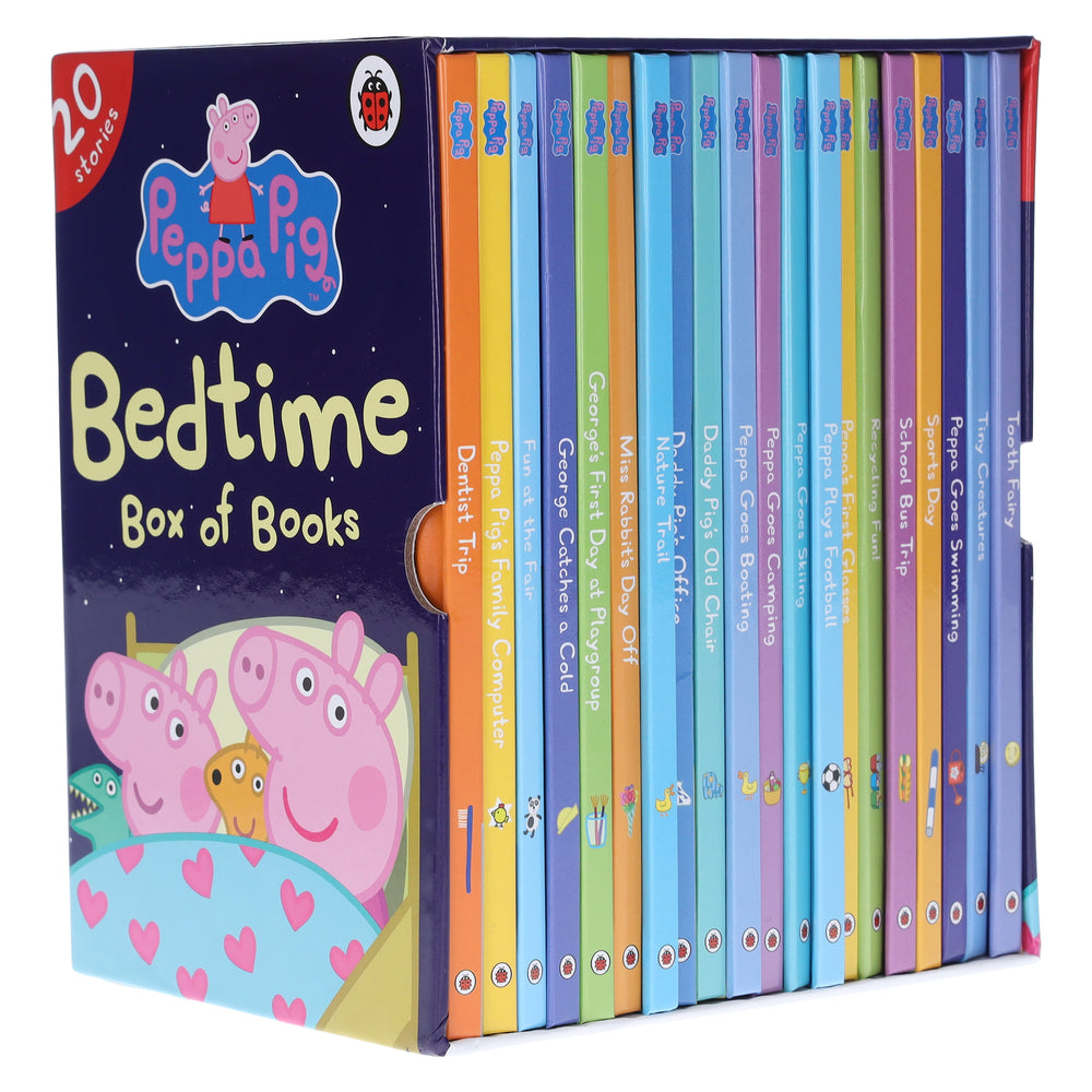 Peppa Pig Bedtime Stories By Ladybird 20 Books Collection Box Set - Ages 0-5 - Hardback - Bangzo Books Wholesale