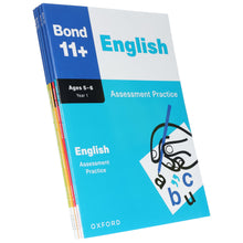 Load image into Gallery viewer, Bond 11+ Assessment Practice Year 1 (Ages 5-6) By Oxford: 4 Books Collection Set - Paperback