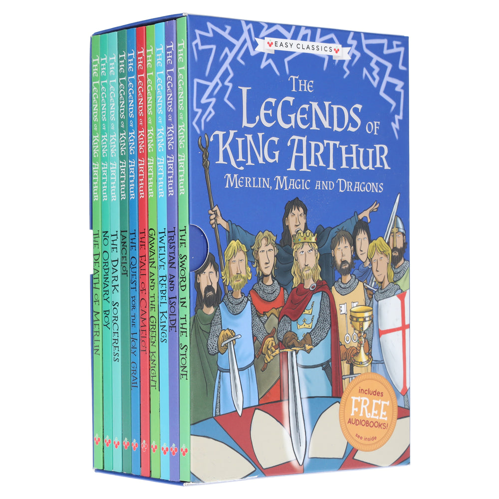 The Legends Of King Arthur Easy Classic 10 Books Box Set By Tracey Mayhew - Ages 7-9 - Paperback - Bangzo Books Wholesale