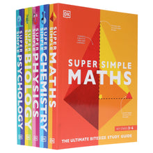 Load image into Gallery viewer, Super Simple: Maths, Chemistry, Physics, Biology &amp; Psychology The Ultimate Bitesize Study Guide 5 Books Collection Set - Non Fiction - Paperback