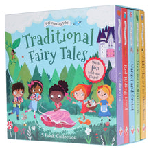 Load image into Gallery viewer, Traditional Fold-Out Fairy Tales Collection by Sweet Cherry Publishing illustrated 5 Books Box Set - Ages 3-6 - Board Book