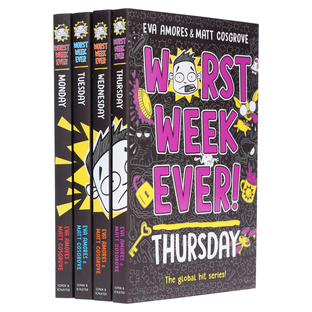 Worst Week Ever! Series By Eva Amores And Matt Cosgrove 4 Books Collection Set - Ages 8+ - Paperback - Bangzo Books Wholesale