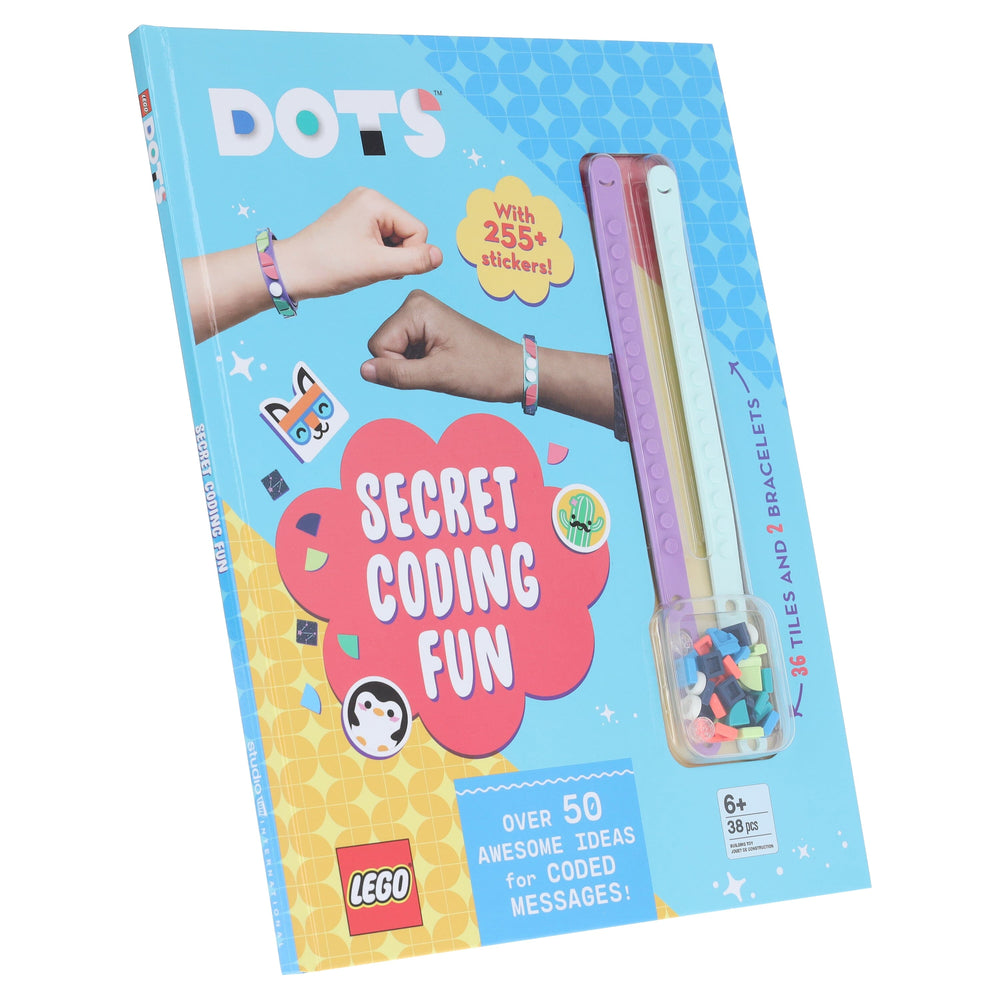 LEGO® DOTS®: Secret Coding Fun! (with stickers, LEGO tiles and two wristbands) - Ages 5-7 - Hardback