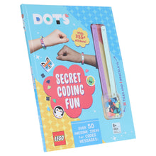 Load image into Gallery viewer, LEGO® DOTS®: Secret Coding Fun! (with stickers, LEGO tiles and two wristbands) - Ages 5-7 - Hardback
