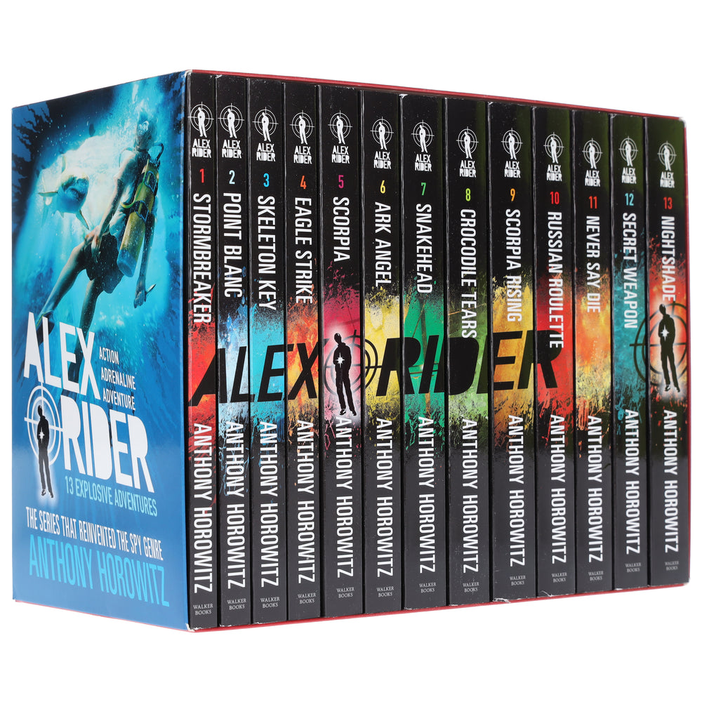 Alex Rider The Complete Missions by Anthony Horowitz: 13 Books Collection Box Set - Ages 9-14 - Paperback - Bangzo Books Wholesale