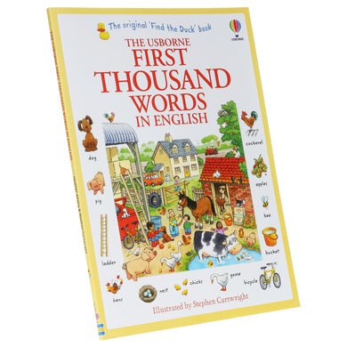 Usborne First Thousand Words In English: Illustrated Children Book By Heather Amery -Paperback - Age 0-5