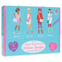 Load image into Gallery viewer, Usborne: Sticker Dolly Dressing Fashion Designer Activity Pack By Fiona Watt 4 Books Collection Box Set - Ages 7+ - Paperback