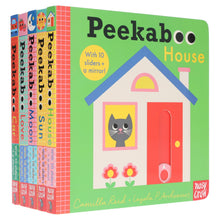 Load image into Gallery viewer, Peekaboo: House, Sun, Moon, Love &amp; Car by Camilla Reid Illustrated 5 Books Collection Set - Ages 0-5 - Board Book