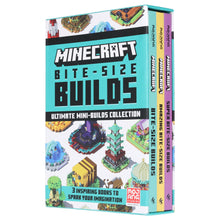Load image into Gallery viewer, Minecraft Bite-Size Builds by Mojang AB 3 Books Collection Box Set - Ages 7+ - Hardback