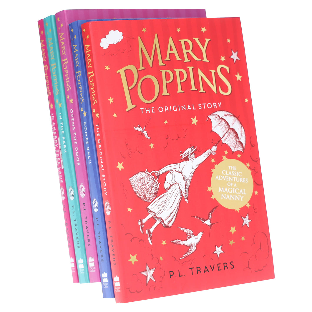 Mary Poppins By P. L. Travers 5 Books Collection Set - Ages 9-14 - Paperback