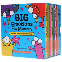 Load image into Gallery viewer, Big Emotions Tiny Monsters: Manners, Behaviours &amp; Feelings 10 Books Collection Box Set - Ages 3-5 - Board Book