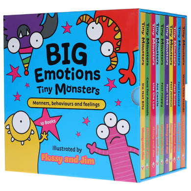 Big Emotions Tiny Monsters: Manners, Behaviours & Feelings 10 Books Collection Box Set - Ages 3-5 - Board Book