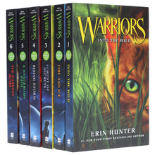 Load image into Gallery viewer, Warrior Cats Series 1: The Prophecy Begin by Erin Hunter 6 books Collection Set - Ages 8-12 - Paperback