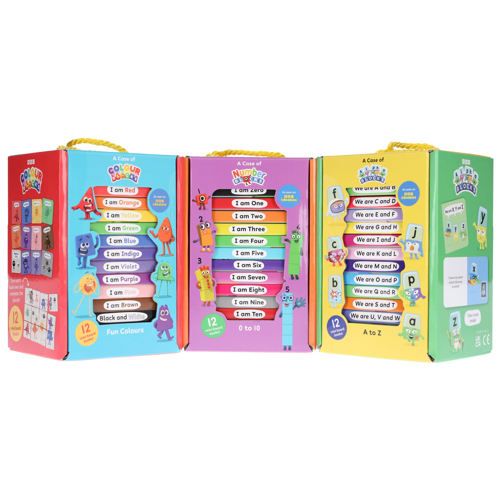 A Case of Numberblocks, Alphablocks & Colourblocks 36 Mini Books Collection Set - Ages 0-5 - Board Book - Bangzo Books Wholesale