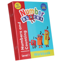 Load image into Gallery viewer, Numberblocks and Alphablocks Level 1 Collection 6 Workbooks Set With Fun Stickers - Ages 3-5 - Paperback - Bangzo Books Wholesale