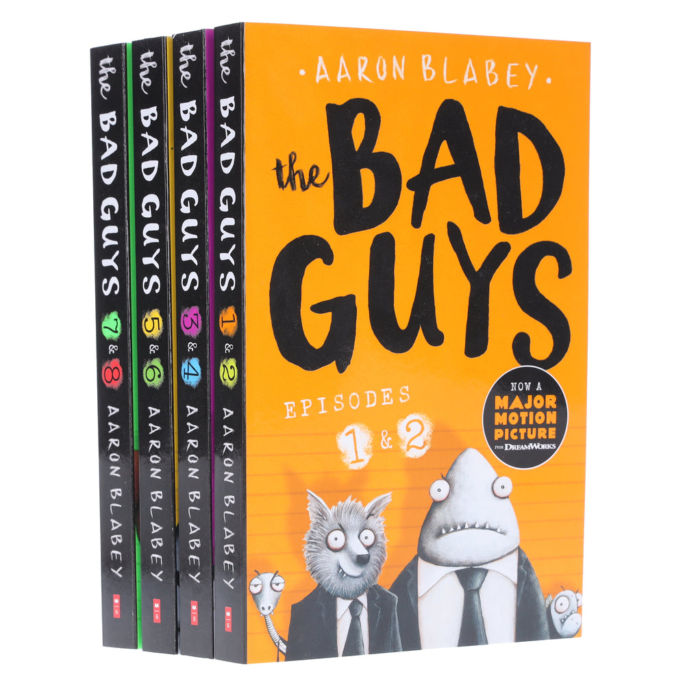 The Bad Guys Episodes by Aaron Blabey: 1-8 Collection 4 Books Set - Ages 7-9 - Paperback - Bangzo Books Wholesale
