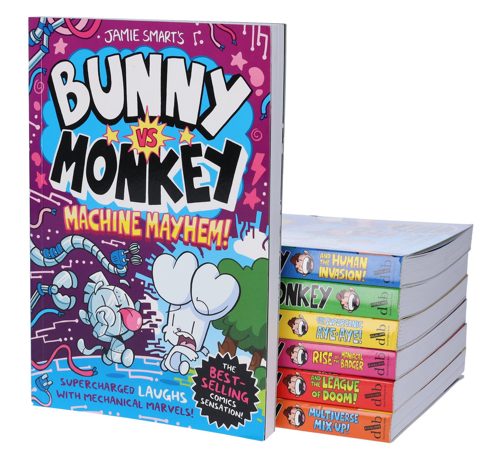 Bunny vs Monkey Series By Jamie Smart 7 Books Collection Set - Ages 7-9 - Paperback - Bangzo Books Wholesale