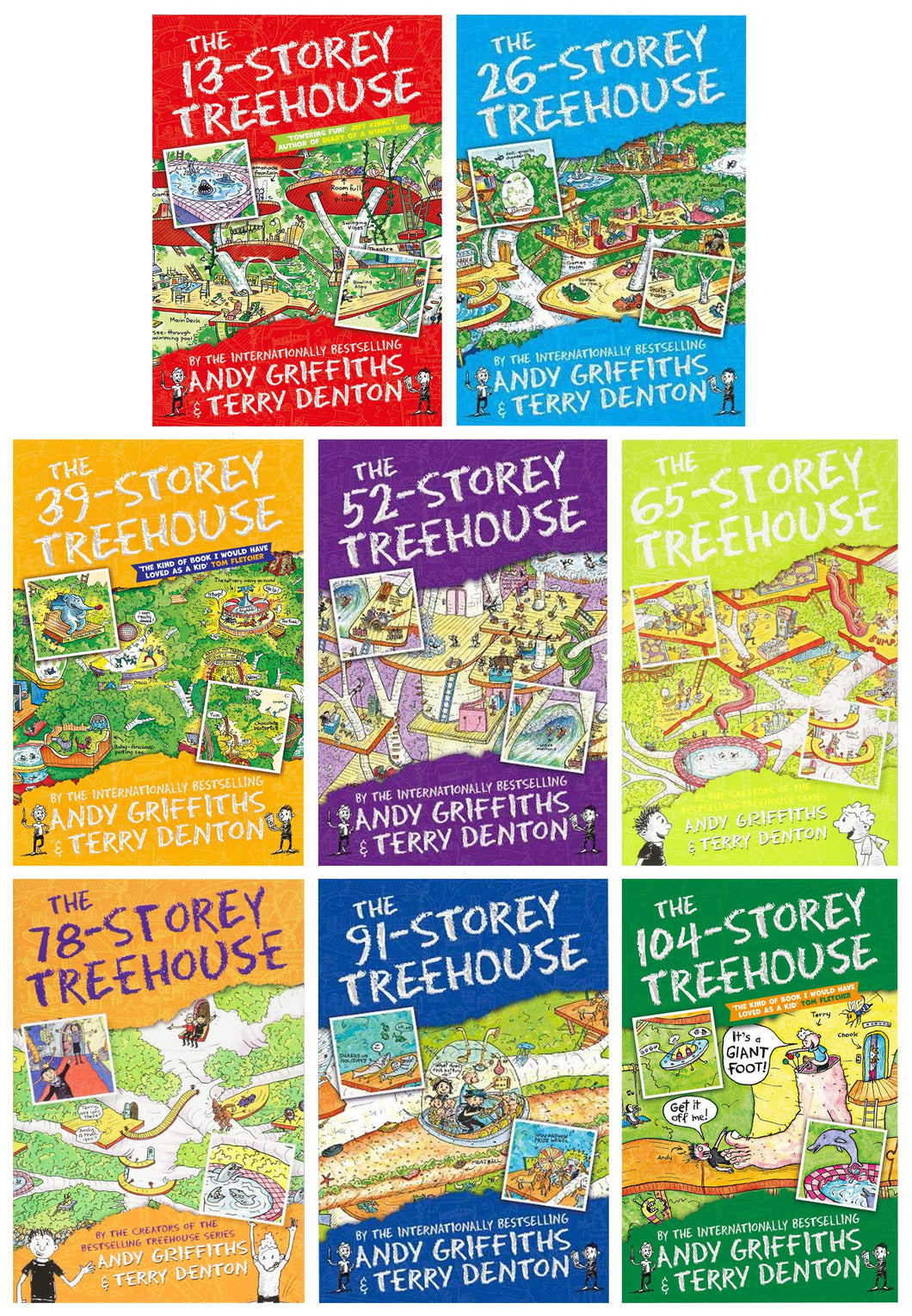 The Treehouse Series by Andy Griffiths & Terry Denton 8 Books Collection Set - Ages 7-9 - Paperback