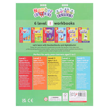 Load image into Gallery viewer, Numberblocks and Alphablocks Level 1 Collection 6 Workbooks Set With Fun Stickers - Ages 3-5 - Paperback - Bangzo Books Wholesale