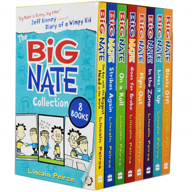 The Big Nate Collection Series by Lincoln Peirce 8 Books Box Set - Ages 9-14 - Paperback