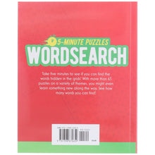 Load image into Gallery viewer, 5-Minute Puzzles Wordsearch (includes ball-point pen): Over 65 Puzzles by Eric Saunders - Non Fiction - Paperback