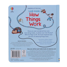 Load image into Gallery viewer, Usborne Lift-The-Flap Look Inside How Things Work by Rob Lloyd Jones - Ages 5+ - Board Book