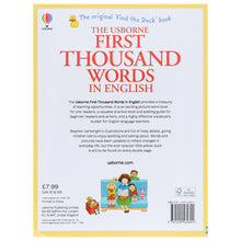 Load image into Gallery viewer, Usborne First Thousand Words In English: Illustrated Children Book By Heather Amery -Paperback - Age 0-5