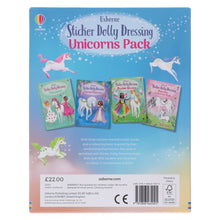 Load image into Gallery viewer, Usborne: Sticker Dolly Dressing Unicorns Pack by Fiona Watt 4 Books Collection Box Set - Ages 5+ - Paperback
