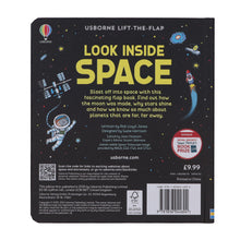 Load image into Gallery viewer, Usborne Lift-The-Flap Look Inside Space by Rob Lloyd Jones - Ages 5+ - Board Book