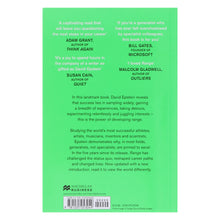Load image into Gallery viewer, Range: How Generalists Triumph in a Specialized World By David Epstein - Non Fiction - Paperback