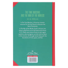 Load image into Gallery viewer, The Time Machine &amp; The War of The Worlds by H. G. Wells (Deluxe Edition) - Sprayed Edge Hardback