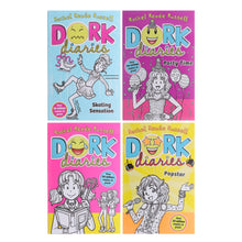 Load image into Gallery viewer, Dork Diaries Series (Book 1-4) By Rachel Renee Russell 4 Books Collection Set - Ages 9-14 - Paperback