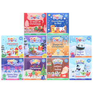 Numberblocks, Alphablocks and Colourblocks Christmas Countdown Collection 10 Books Set - Ages 3+ - Paperback