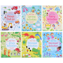 Load image into Gallery viewer, Usborne Wipe Clean Activities (1 Pen Included) By Kirsteen Robson 6 Books Collection Set - Ages 3+ - Paperback - Bangzo Books Wholesale