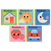 Load image into Gallery viewer, Peekaboo: House, Sun, Moon, Love &amp; Car by Camilla Reid Illustrated 5 Books Collection Set - Ages 0-5 - Board Book