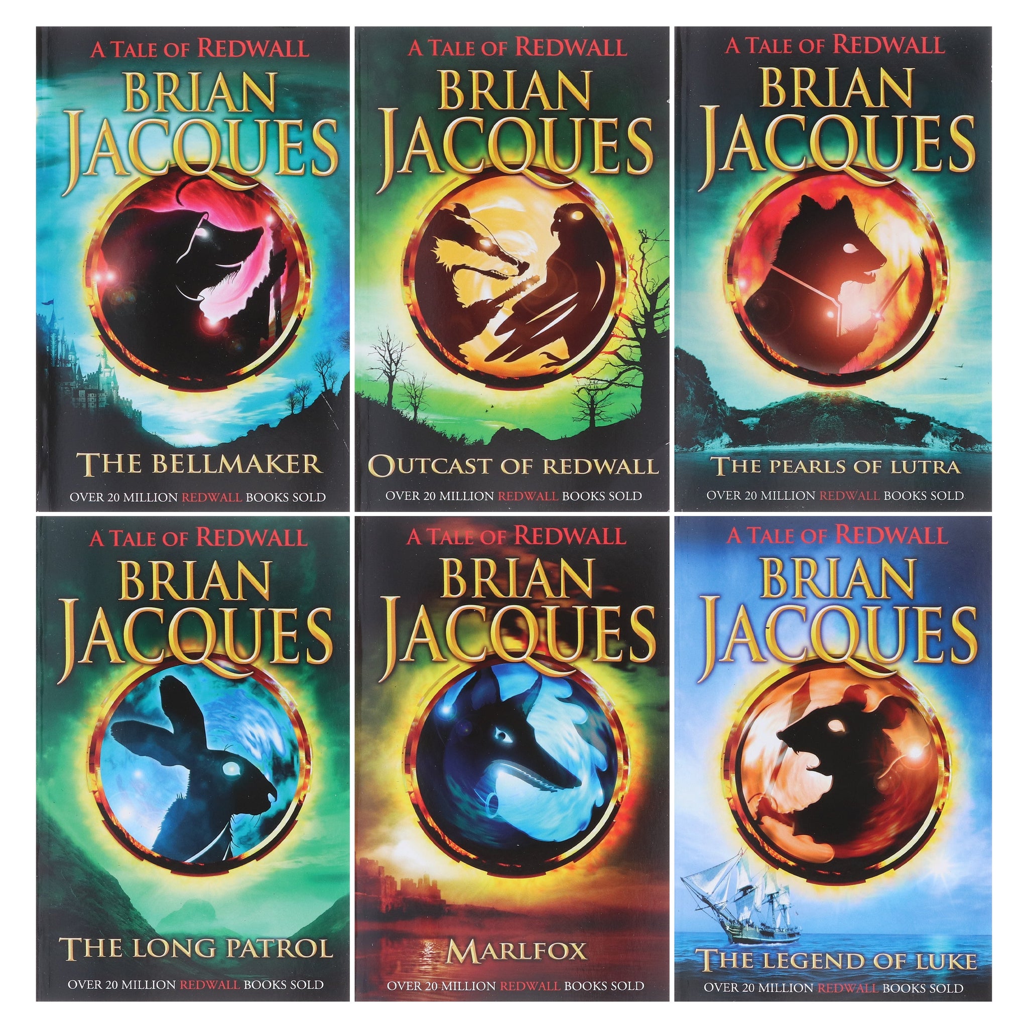 Redwall Complete Collection A Tale of Redwall Series (Book 7-12) by Brian Jacques 6 Books Collecti ...