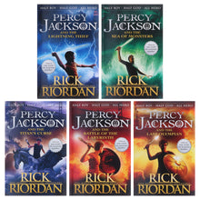 Load image into Gallery viewer, Percy Jackson Collection 5 Books By Rick Riordan - Ages 7+ - Paperback