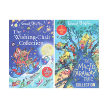 Load image into Gallery viewer, The Wishing-Chair &amp; The Magic Faraway Tree By Enid Blyton 2 Books 6 Story Collection Set - Ages 5-8 - Paperback - Bangzo Books Wholesale