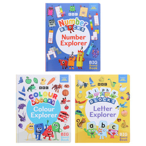 Explorer Collection (Numberblocks, Alphablocks & Colourblocks) 3 Books Collection Set - Ages 0-5 - Board Book