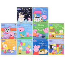 Load image into Gallery viewer, Peppa Pig Collection 10 Books Set in a Orange Bag with an Audio CD - Ages 0-5 - Paperback