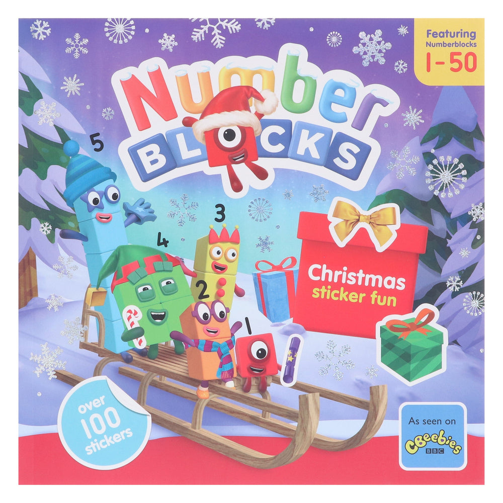 Numberblocks Christmas Sticker Fun Book By Sweet Cherry Publishing - Ages 3+ - Paperback